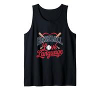 Il Baseball è Il Mio Amore Lingua Fan Giocatore Coach Sport Canotta