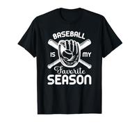 Il Baseball è Il Mio Guanto e Mazze da Baseball Preferiti della Stagione Maglietta con Stampa Grafica Economica