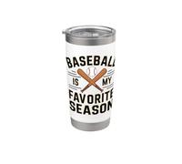 Il baseball è la mia stagione preferita Bicchiere termico in acciaio inox doppia parete