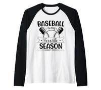 Il Baseball è la mia Stagione Preferita Maglia con Maniche Raglan