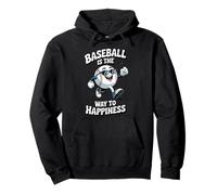 Il baseball è la via della felicità Swing, Sorridi, Ripeti Felpa con Cappuccio