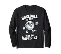 Il baseball è la via della felicità Swing, Sorridi, Ripeti Maglia a Manica