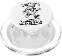 Il baseball è la via della felicità Swing, Sorridi, Ripeti PopSockets PopGrip per MagSafe