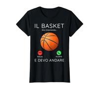 Il Basket Sta chiamando Regalo Giocatore di Basket Sportive Maglietta, Donna, Nero, 3XL