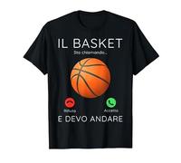 Il Basket Sta chiamando Regalo Giocatore di Basket Sportive Maglietta, Uomo, Nero, S