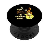 Il basso è la pancetta della musica Bassisti Strumento musicale PopSockets PopGrip Adesivo