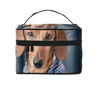 Il bassotto nano da compagniaBorsa per il trucco, borsa cosmetica portatile per donna - Organizer da viaggio per cosmetici, regalo per momenti speciali