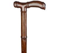 Il bastone degli anziani, Bastone da passeggio di alta qualità a forma bambù for uomo, bastone in legno naturale con cinturino polso, fatto a mano/regalo(80Cm(Use Height 153 154Cm))