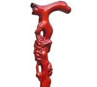 Il bastone degli anziani, Bastone da passeggio in pino for anziani, bastone for mobilità intagliato a mano con cinturino polso, impugnatura Omic(A,82Cm(Use Height 155 160Cm))