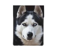 Il bel muso dell'husky è un cane divertente, Custodia per laptop in pelle PU, borsa per notebook, custodia per laptop, custodia per tablet