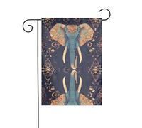 Il bellissimo elefante YYHWHJDE Picture dimensioni precise di questa bandiera da giardino è 30,5 x 45,7 cm, che è un rapporto dorato accuratamente progettato. Si adatta perfettamente alla stragrande