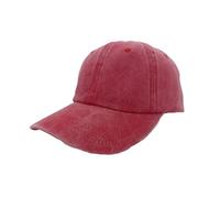 Il berretto da baseball di colore solido ha lavato la passeggiata all'aperto di viaggio del pannello della luce del denim del Duck, Rosso, L
