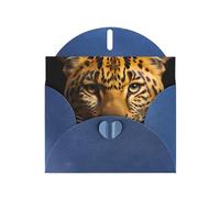 Il biglietto di compleanno leopardo dagli occhi profondi con busta, stile premium, decorazioni uniche, auguri edificanti!