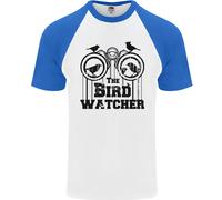 Il Bird Watcher Che Guarda Divertente Uomo S/S Maglietta Baseball