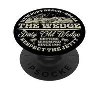 Il bodyboard surf Wedge Newport Beach California PopSockets PopGrip Adesivo