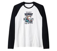 Il Borgo del Piemonte Golf Cart Design Maglia con Maniche Raglan