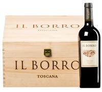 Il Borro Rosso Toscana IGT 2019 (BIO) 6 bottiglie in cassetta di legno 4,5 l