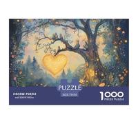Il bosco del cuore Puzzle in Legno 1000 Pezzi Puzzle Adulto Per Gioco Familiare Regalo Per Amore E Amico Divertimento Gioco Decorazione Interna Unica Stress Relief 1000pcs (75x50cm)