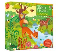 Libro e 3 puzzle: Il bosco