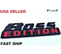 Il Boss Edizione Nero Per Tutte Auto & SUV Motociclista Barca Fenders Logo