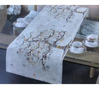 IL BOTTEGONE Centrotavola centro Tessuto Jacquard ciniglia Runner striscia da Tavolo Made in Italy - (Runner 40x130 cm)