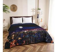 IL BOTTEGONE Copriletto Trapuntato Trapuntino Quilt con Stampe Digitali Mezza Stagione Colore: Dis.10 Taglia: Matrimoniale