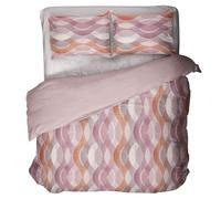 IL BOTTEGONE - Parure Copripiumino Matrimoniale 100% Cotone set completo di sacco e federe; Letto Matrimoniale Colore: Miro Rosa