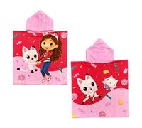 IL BOTTEGONE Poncho mare in microspugna personaggi per bambini accappatoio spiaggia piscina (Gabby's Dollhouse)