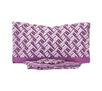 IL BOTTEGONE Set Lenzuola Una piazza e mezza 100% Cotone Completo con Federa copri cuscino (Nalu Malva)