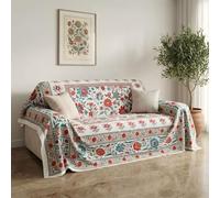 IL BOTTEGONE Telo Arredo Copridivano Matrimoniale 250x260 Granfoulard in 100% Cotone Copritutto Multiuso Divano Letto Tavolo (Dis. 08)
