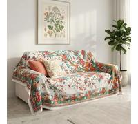 IL BOTTEGONE Telo Arredo Copridivano Matrimoniale 250x260 Granfoulard in 100% Cotone Copritutto Multiuso Divano Letto Tavolo (Dis. 07)