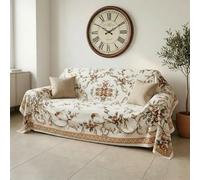 IL BOTTEGONE Telo Arredo Copridivano Matrimoniale 250x260 Granfoulard in 100% Cotone Copritutto Multiuso Divano Letto Tavolo (Dis. 13)