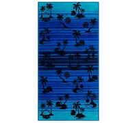 IL BOTTEGONE Telo Mare In Morbida Spugna Jacquard Antisabbia Spiaggia Piscina 100% Pregiato Cotone (Oasi 02, 90x165 cm)