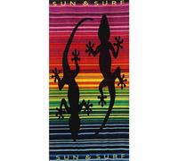 IL BOTTEGONE Telo Mare In Morbida Spugna Jacquard Antisabbia Spiaggia Piscina 100% Pregiato Cotone (Sun & Surf, 90x165 cm)