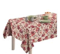 IL BOTTEGONE Tovaglia Copritavolo Rettangolare 140x180 in tessuto gobelin jacquard Made in Italy Colore: Bordeaux