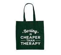 Il Boxe È Più Economico Della Terapia - Borsa In Tela - Combattente Boxer