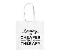 Il Boxe È Più Economico Della Terapia - Borsa In Tela - Combattente Boxer