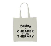 Il Boxe È Più Economico Della Terapia - Borsa In Tela - Combattente Boxer