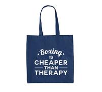 Il Boxe È Più Economico Della Terapia - Borsa In Tela - Combattente Boxer