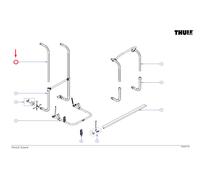 Il braccio di supporto superiore di thule si adatta al portabici elite g2