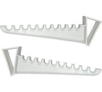 Il branco di 2 ganci da stiratura da stiratura, ganci in plastica sopra lo spazio per lo spazio per salvatore di ganci tiene fino a 10 ganci per camere da letto, bagno, cappotti, asciugamani, borse
