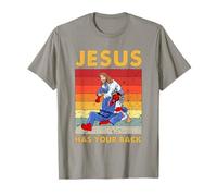 Il Brasiliano Jiu Jitsu Gesù ha Le Spalle BJJ MMA Maglietta