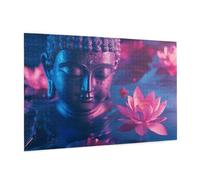 Il Budda Puzzle 5000 Pezzi Adulti, 5D DIY Puzzle Loto Pattern Design con Confezione Regalo per Regalo Donna, Attività Famiglie Impegnative Principianti per Home Wall Bedroom Decor 105 x 156 cm -1470Y