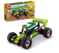 Il buggy fuoristrada LEGO Creator 3 in 1 si trasforma in 3 diversi veicoli da costruzione, da una minipala escavatrice a un'auto giocattolo ATV a