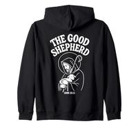 Il Buon Pastore Gesù di Nazareth Giovanni 10:11 Felpa con Cappuccio