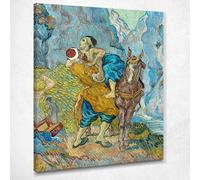 Il Buon Samaritano (Dopo Delacroix) Van Gogh Vincent Quadro Stampa su Tela vvg72, 90x72 cm