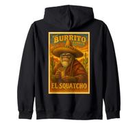 Il Burrito Bandito El Squatcho Burrito Loving Sasquatch Felpa con Cappuccio