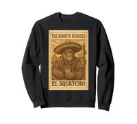 Il Burrito Bandito El Squatcho Divertente Grafica Cryptid Felpa