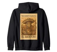 Il Burrito Bandito El Squatcho Divertente Grafica Cryptid Felpa con Cappuccio