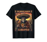 Il Burrito Bandito El Squatcho Messicano Sasquatch Divertente Maglietta
